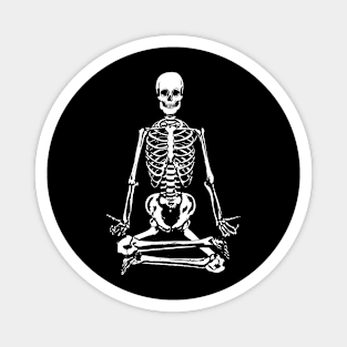 Meditating Skeleton Magnet